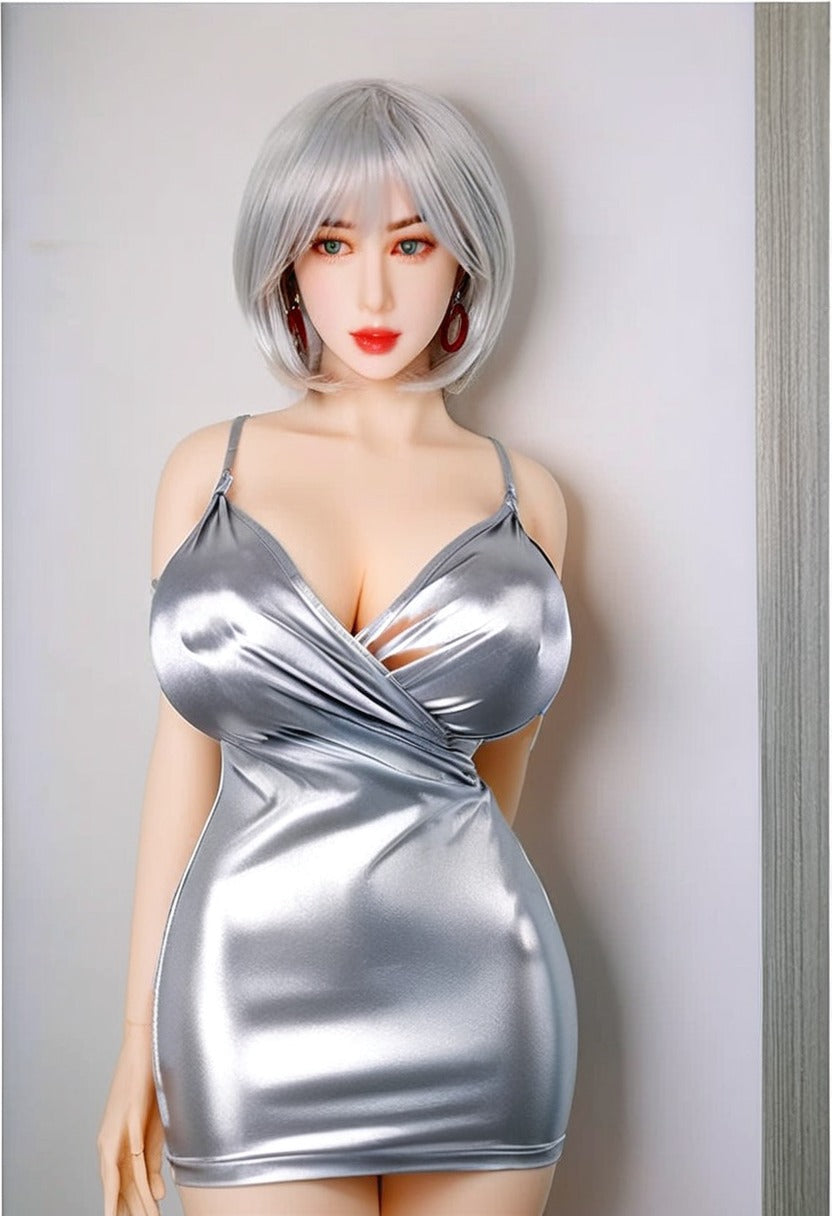 ToyFather Luna 170cm TPE Realistic Sex Doll – Silver Bob, Fair Skin