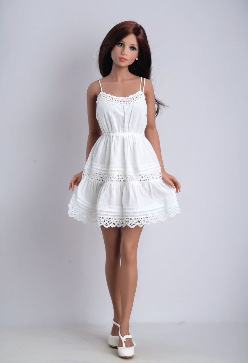 ToyFather Mia 158cm Silicone Realistic Sex Doll – Blonde Short Hair, Tan Skin