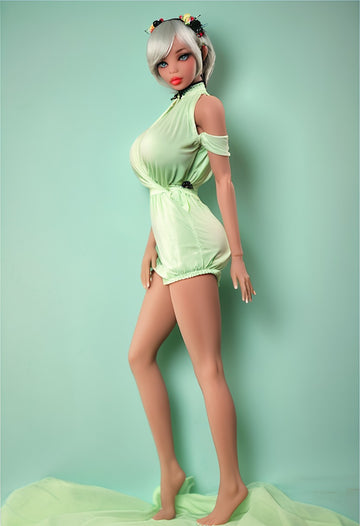 ToyFather Nova 135cm TPE Realistic Sex Doll – Silver Hair, Fair Skin