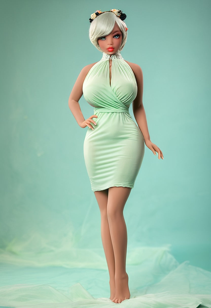 ToyFather Nova 135cm TPE Realistic Sex Doll – Silver Hair, Fair Skin