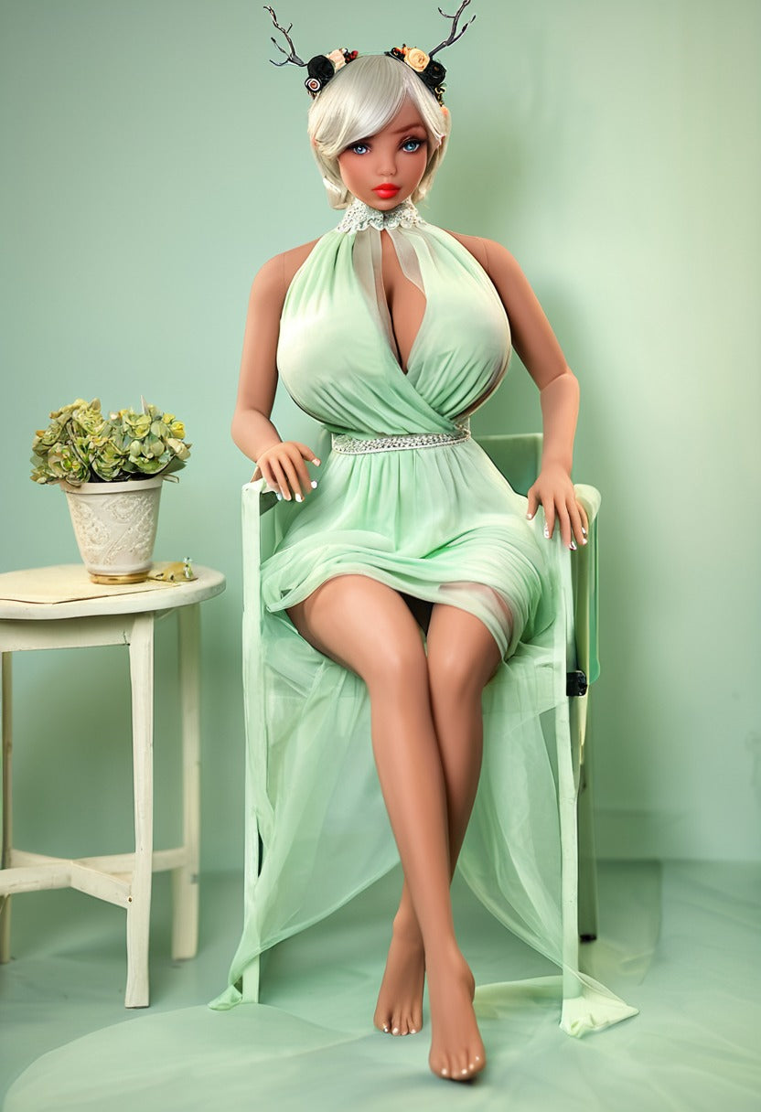 ToyFather Nova 135cm TPE Realistic Sex Doll – Silver Hair, Fair Skin