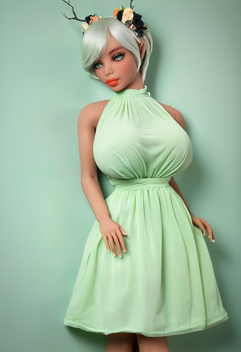 ToyFather Nova 135cm TPE Realistic Sex Doll – Silver Hair, Fair Skin