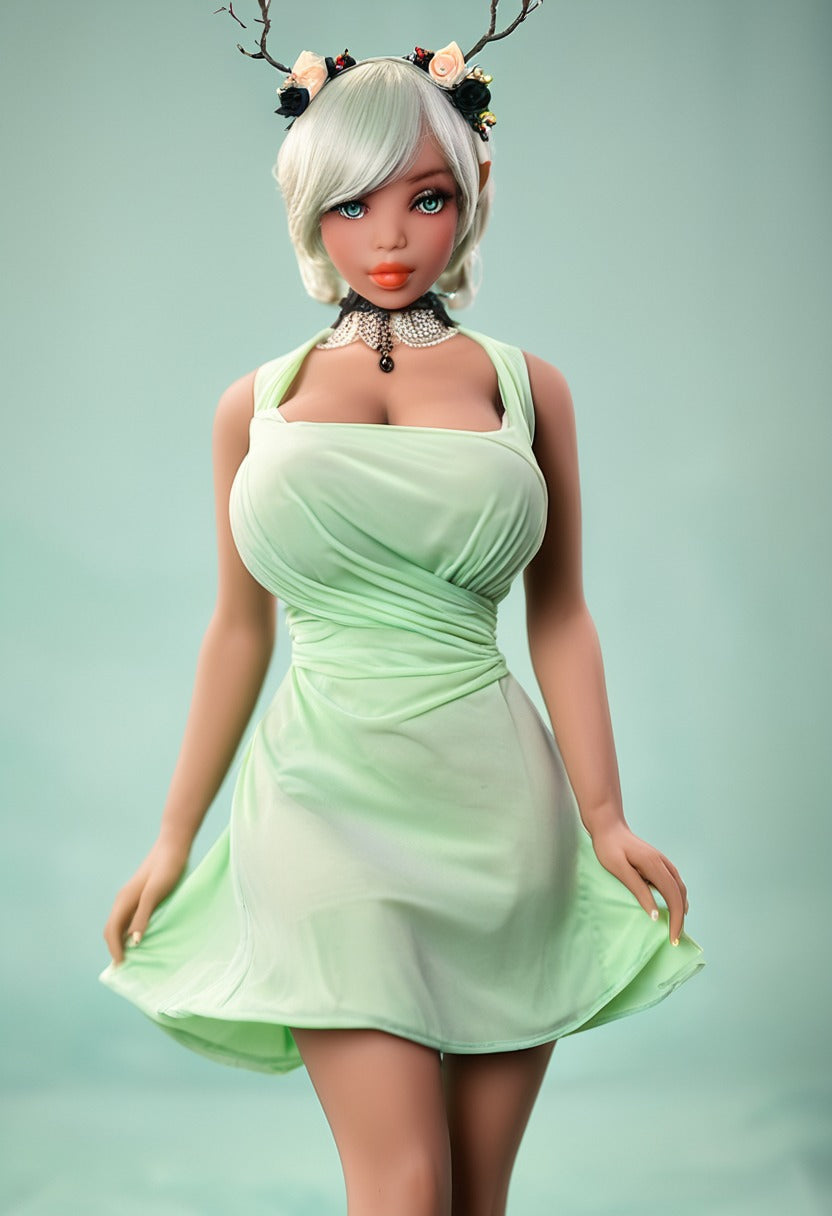 ToyFather Nova 135cm TPE Realistic Sex Doll – Silver Hair, Fair Skin