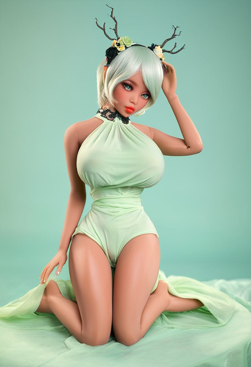 ToyFather Nova 135cm TPE Realistic Sex Doll – Silver Hair, Fair Skin