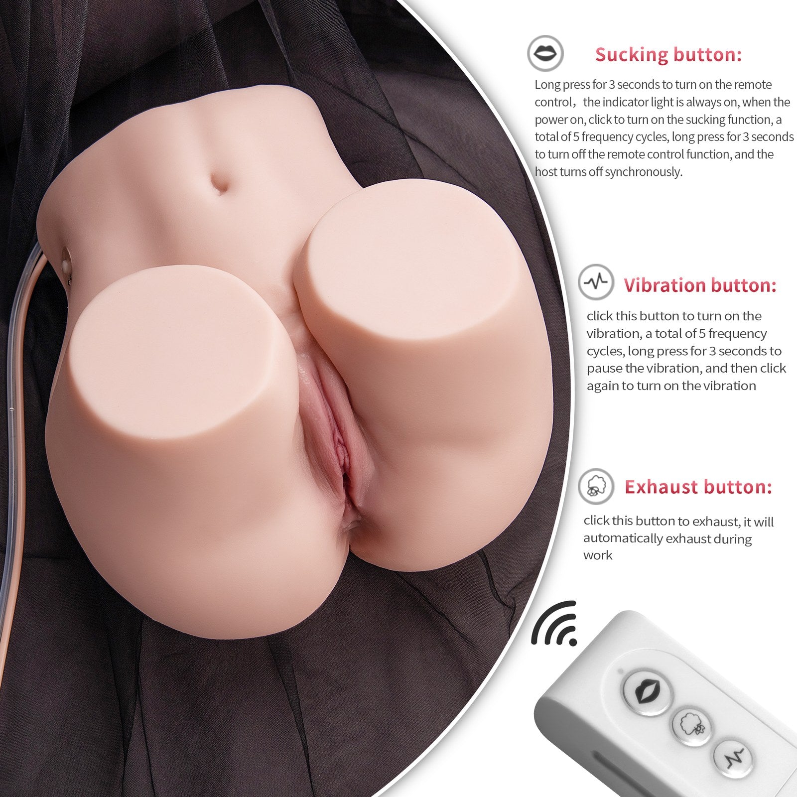 Minian Large Sucking and Vibrating Torso | ToyFather