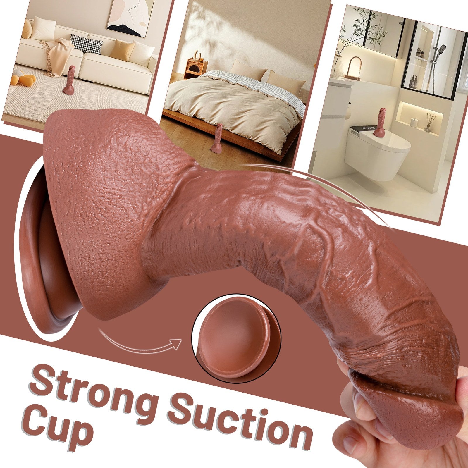Clar Realistic Suction Cup Dildo | ToyFather