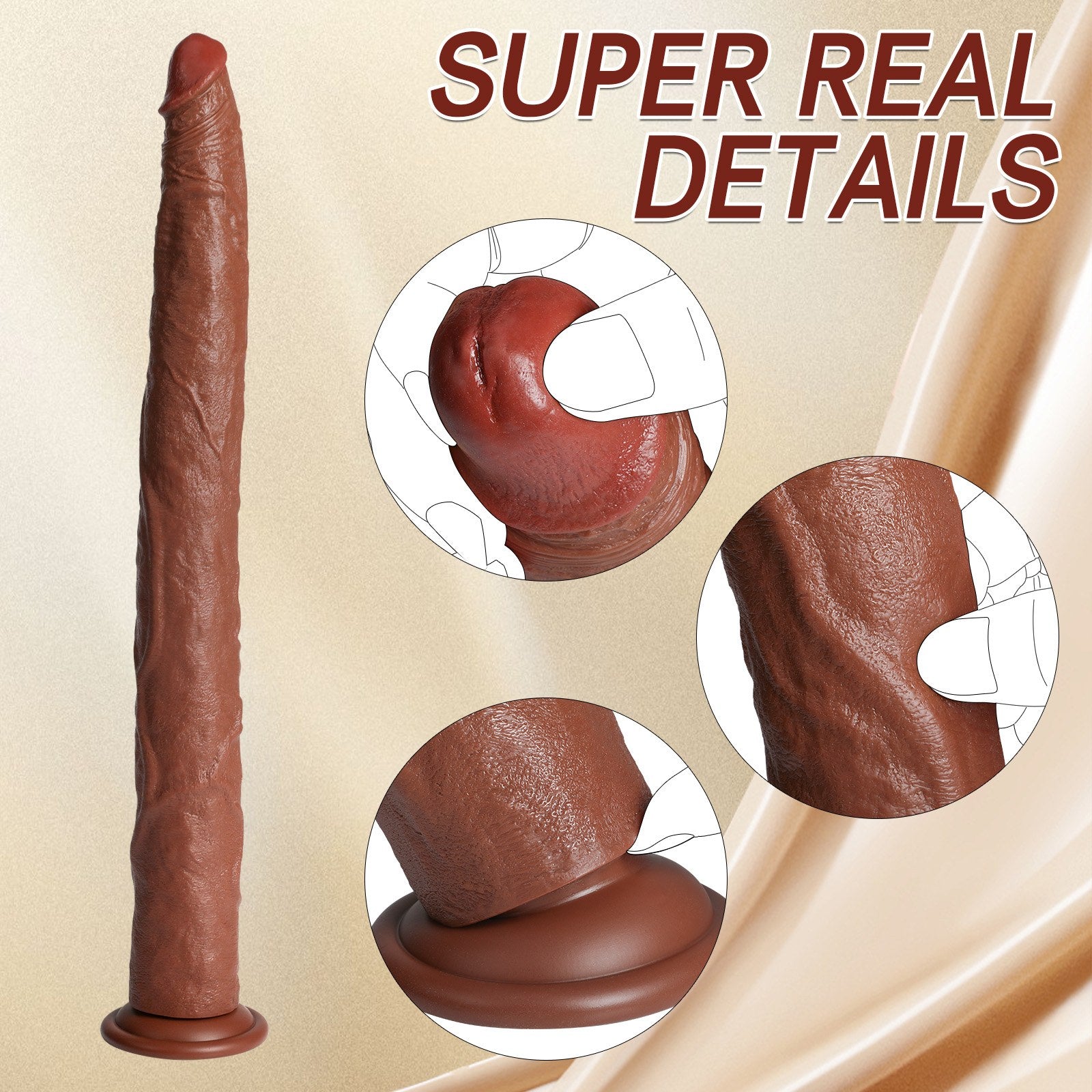 Baron Extra-Long Slim Dildo | ToyFather