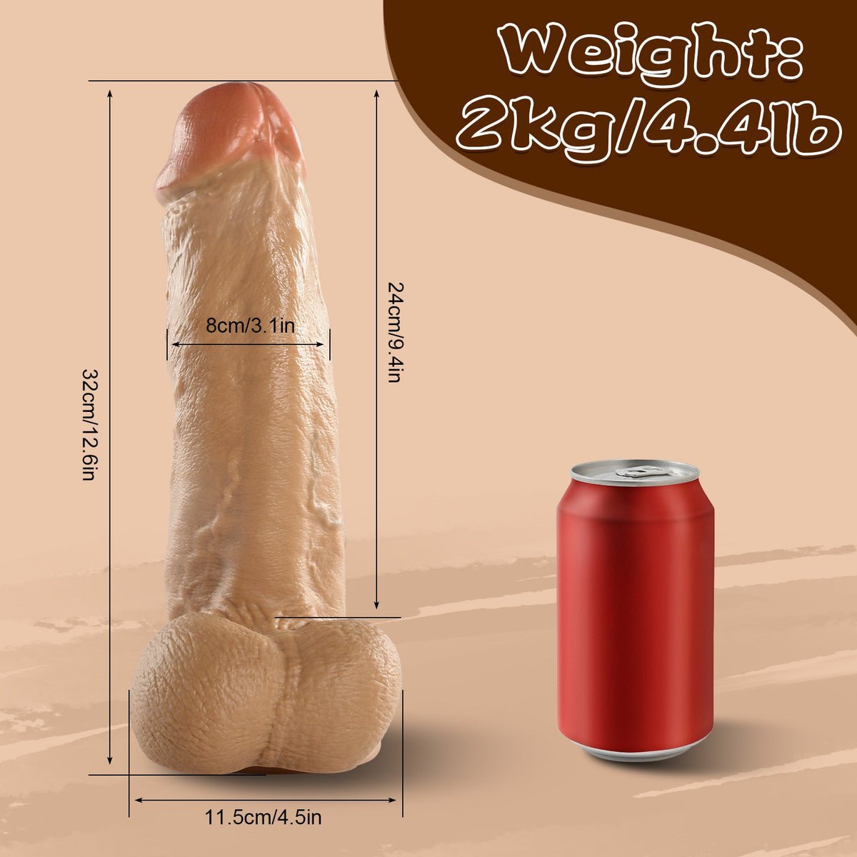 Avis Girthy Realistic Dildo | ToyFather