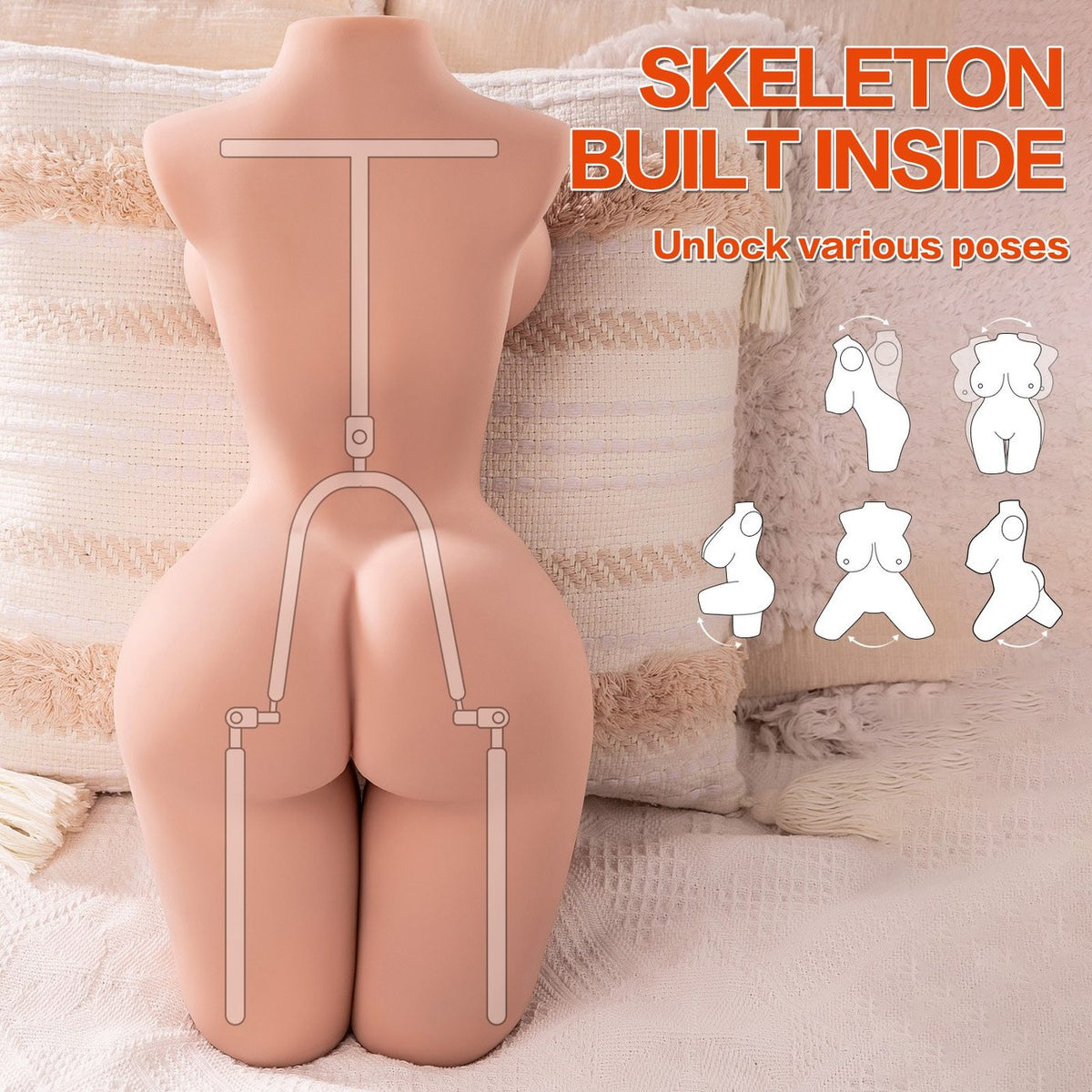 Page Half-Body Torso with Internal Skeleton | ToyFather