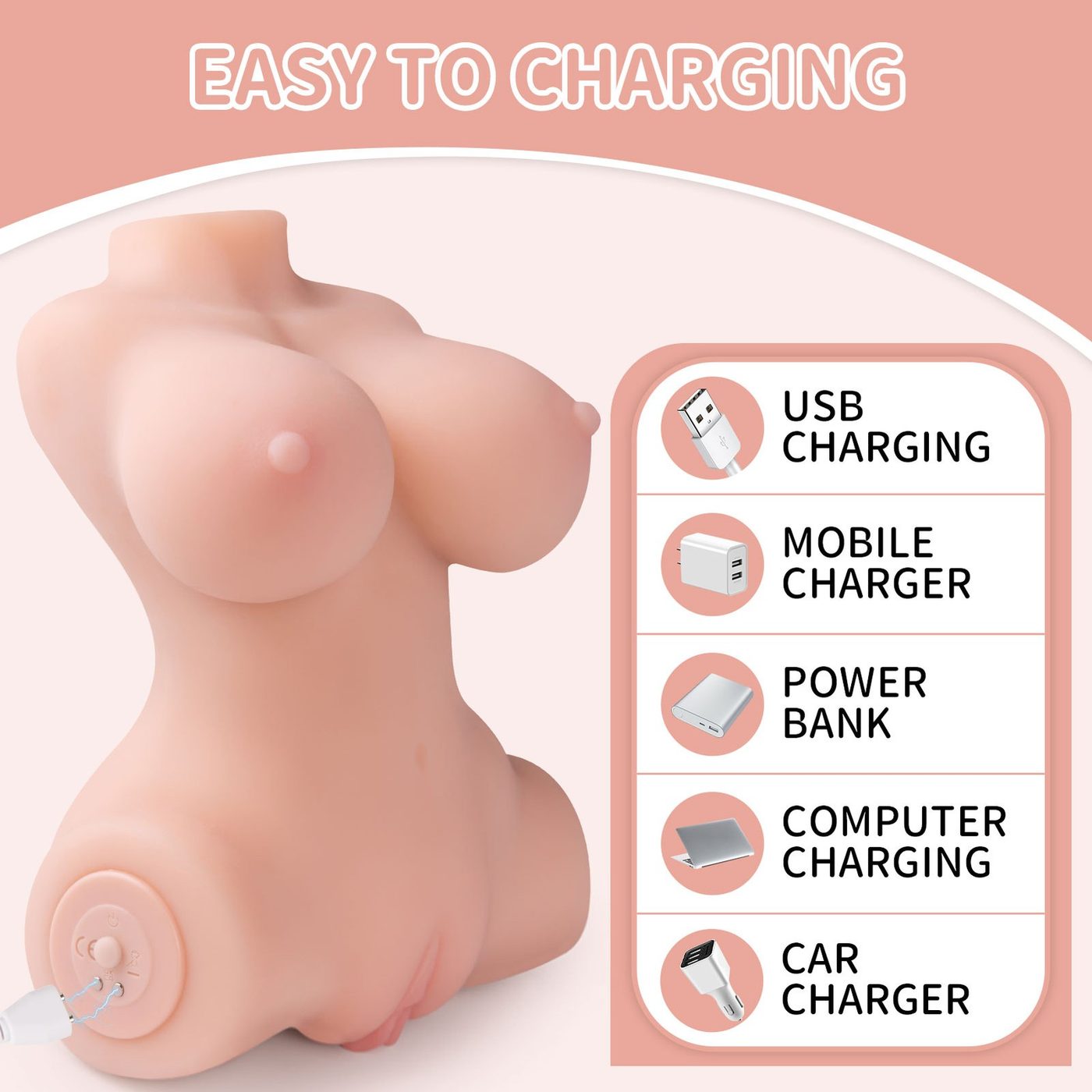 Elu Mini Vibrating Torso | ToyFather