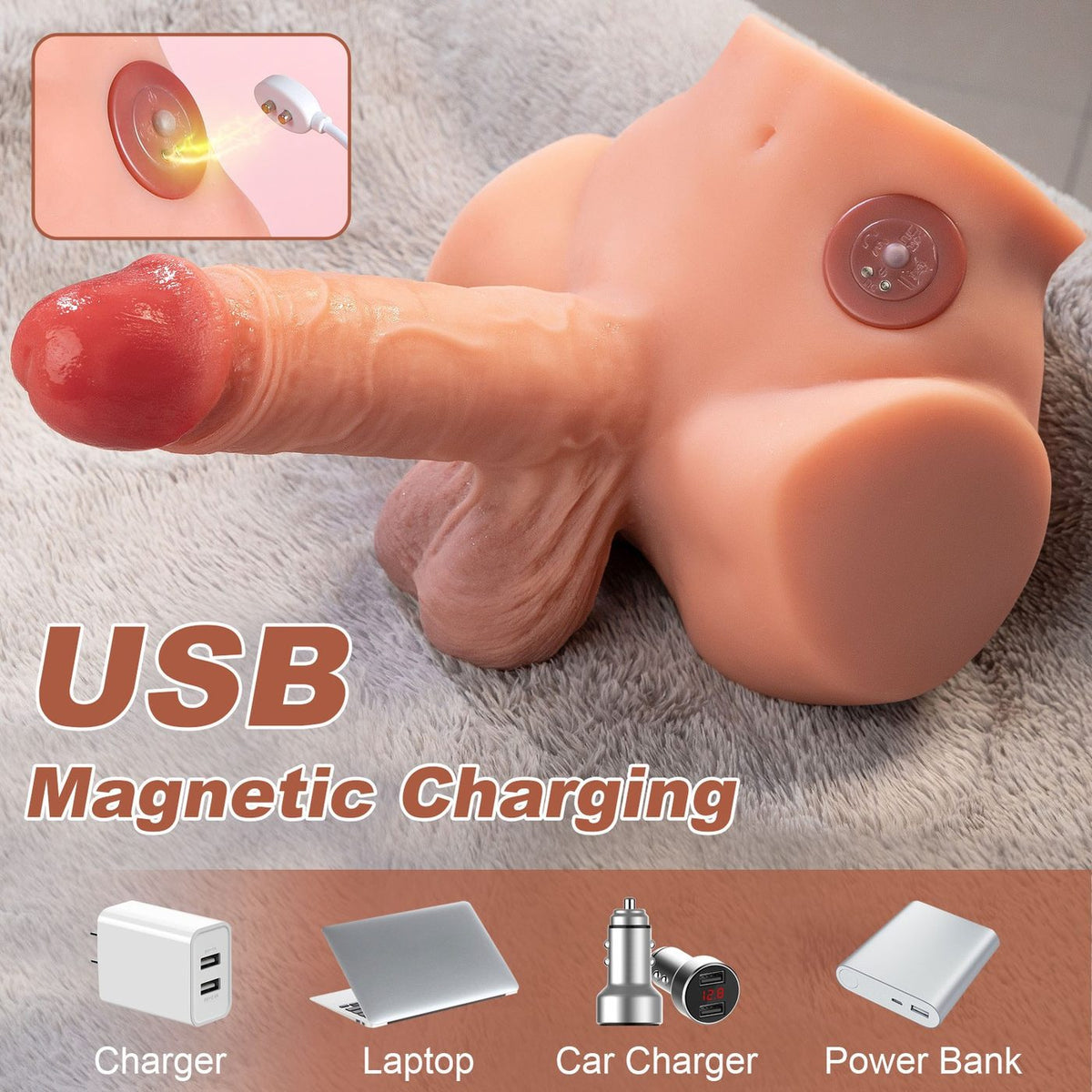 Sarah Pulsing Male Torso | ToyFather