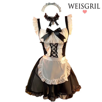 ToyFather Maid Outfit – Classic Black & White Doll Dress