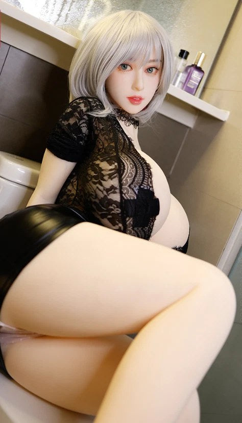 ToyFather Luna 170cm TPE Realistic Sex Doll – Silver Bob, Fair Skin
