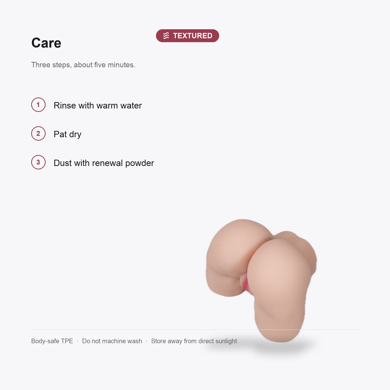 ToyFather Ruby: 14.8LB Textured Ass Sex Doll, Dual Channel TPE Male Masturbator